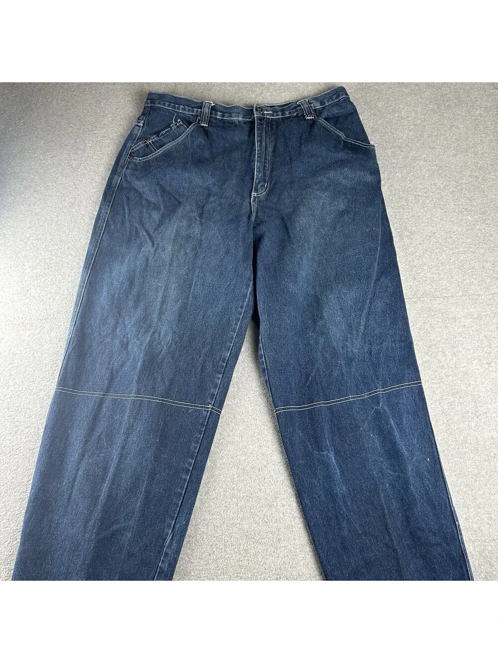 Vtg Karl Kani Men's 38x34 Baggy Relaxed Denim Jeans Streetwear Hip Hop Carpenter